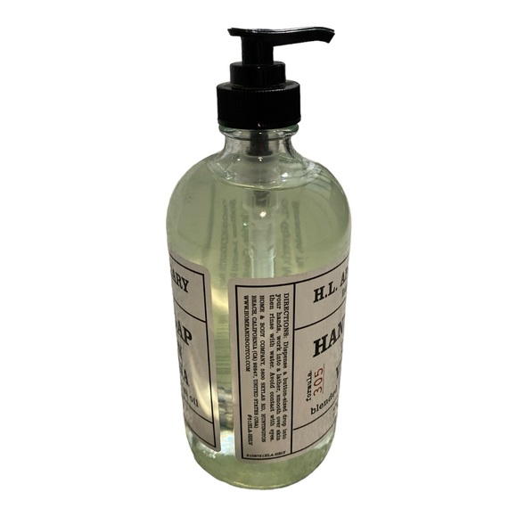 SOLID GLASS H.L. APOTHECARY LEMON VERBENA HAND SOAP 16 Oz *New - Picture 2 of 3